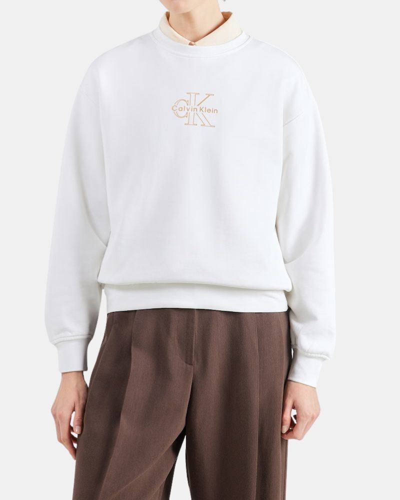 Sudaderas Sin capucha Mujer CALVIN KLEIN Blanco LV047F838G