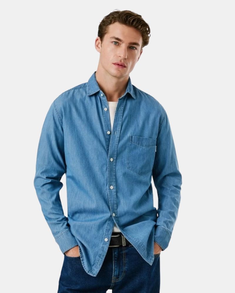 Camisas Manga larga Hombre PEPE JEANS Azul PM3090014C0 CLASSIC SLIM