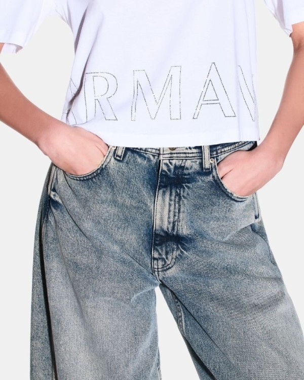 Camisetas Manga corta Mujer ARMANI EXCHANGE Blanco XW001709 AF17172