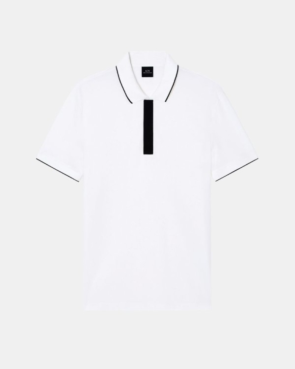 Camisetas Manga corta Polos Hombre ARMANI EXCHANGE Blanco XM001285 AF10366