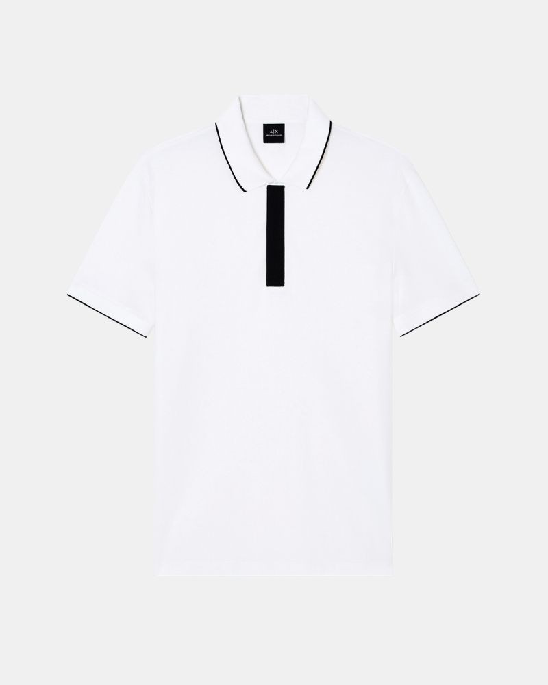 Camisetas Manga corta Polos Hombre ARMANI EXCHANGE Blanco XM001285 AF10366