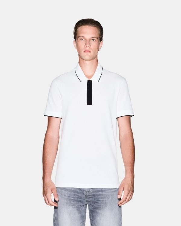 Camisetas Manga corta Polos Hombre ARMANI EXCHANGE Blanco XM001285 AF10366