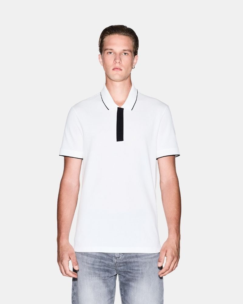 Camisetas Manga corta Polos Hombre ARMANI EXCHANGE Blanco XM001285 AF10366