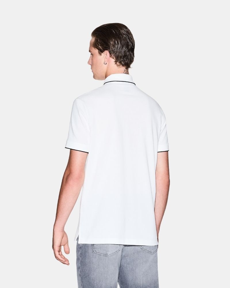 Camisetas Manga corta Polos Hombre ARMANI EXCHANGE Blanco XM001285 AF10366