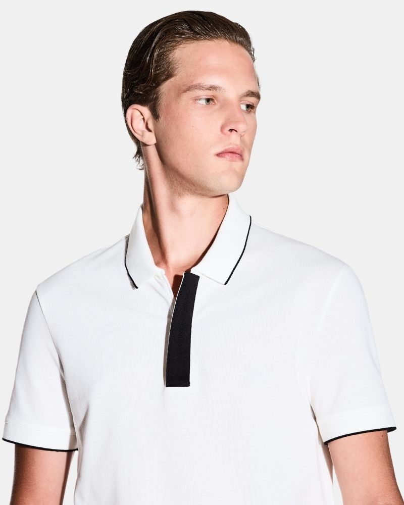 Camisetas Manga corta Polos Hombre ARMANI EXCHANGE Blanco XM001285 AF10366