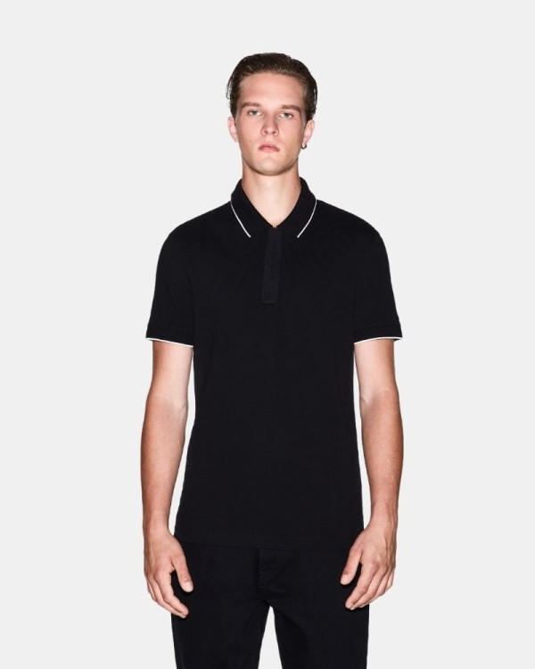 Camisetas Manga corta Polos Hombre ARMANI EXCHANGE Negro XM001285 AF10366