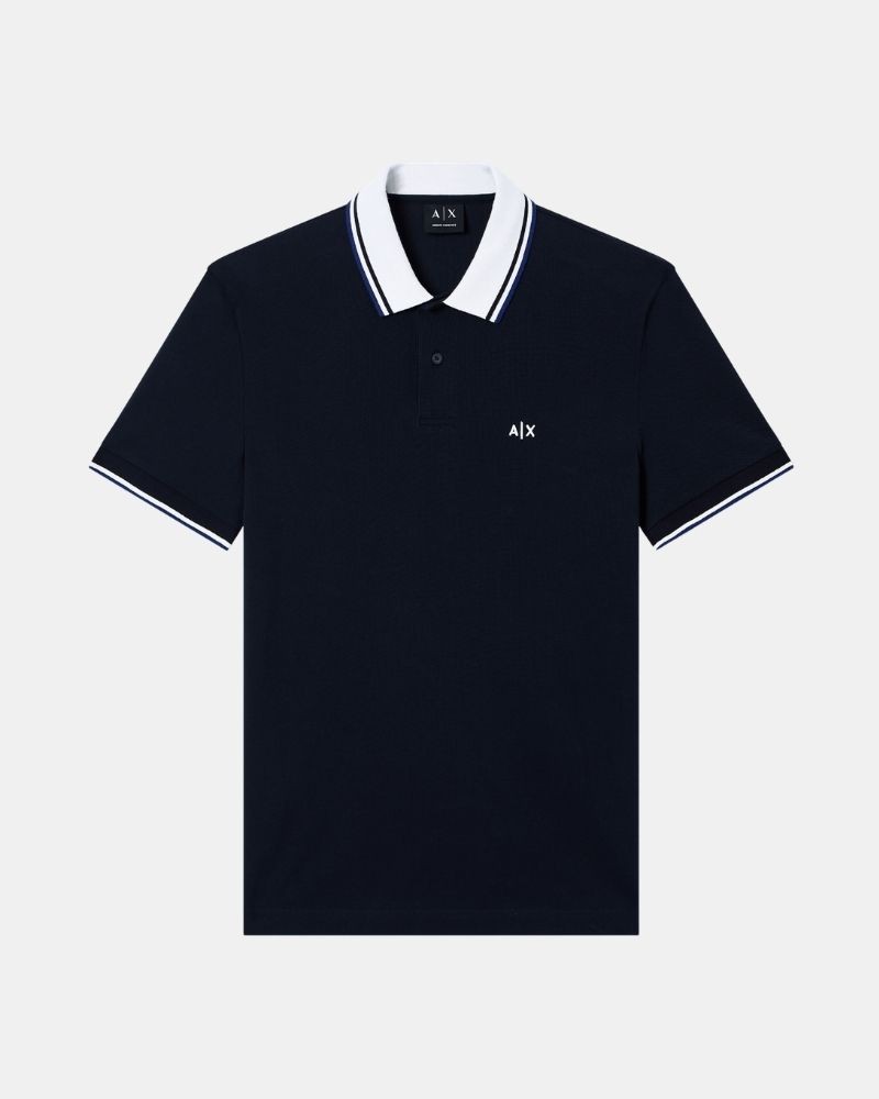 Camisetas Manga corta Polos Hombre ARMANI EXCHANGE Azul XM002350 AF10366
