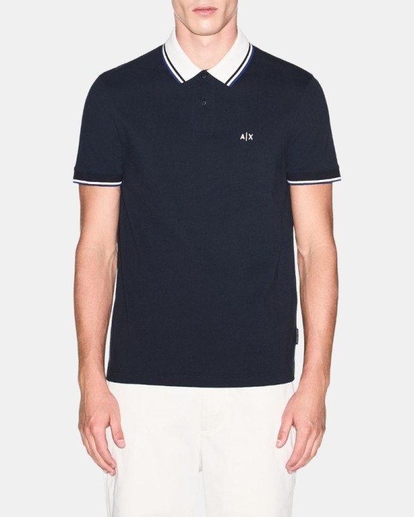 Camisetas Manga corta Polos Hombre ARMANI EXCHANGE Azul XM002350 AF10366