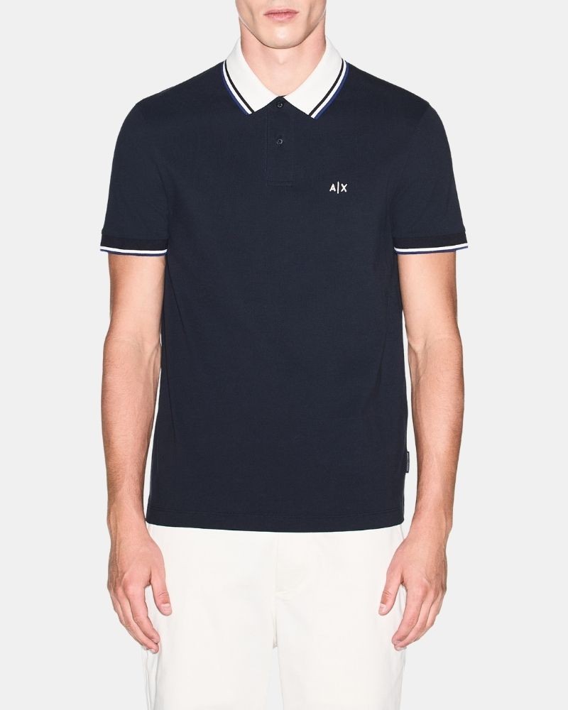 Camisetas Manga corta Polos Hombre ARMANI EXCHANGE Azul XM002350 AF10366