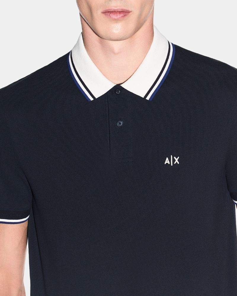 Camisetas Manga corta Polos Hombre ARMANI EXCHANGE Azul XM002350 AF10366