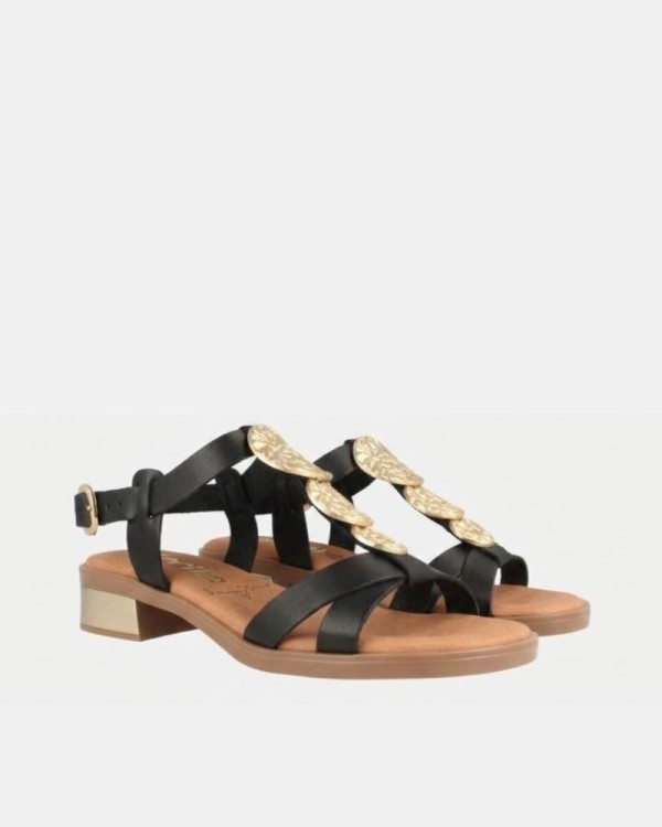 Sandalias Abiertas Mujer MARILA Negro AFON