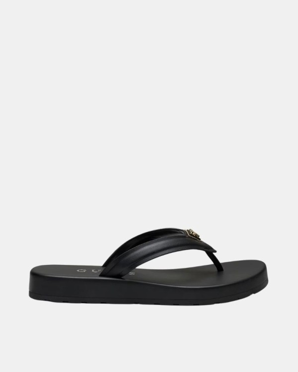 Sandalias De dedo Chancletas Mujer GUESS Negro FLJCNY ELE24