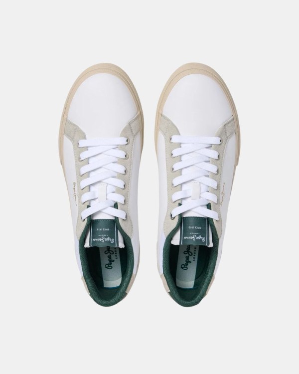 Zapatillas Bajas Hombre PEPE JEANS Blanco PMS300027 KENTON CITY M