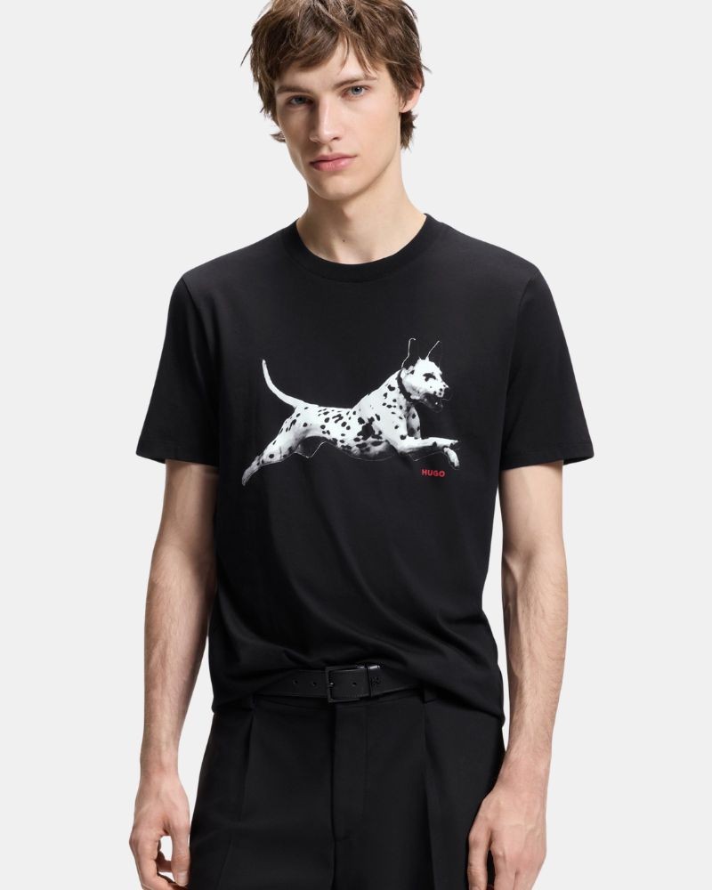 Camisetas Manga corta Hombre HUGO Negro 50564143 DIRUNN