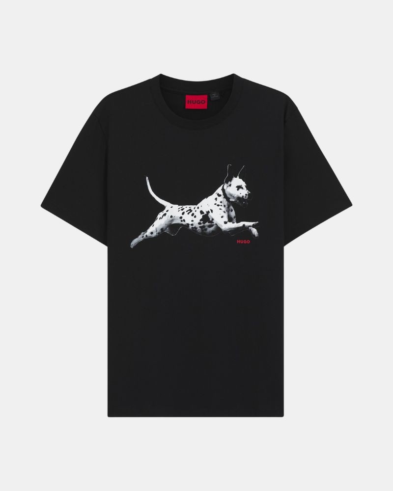 Camisetas Manga corta Hombre HUGO Negro 50564143 DIRUNN