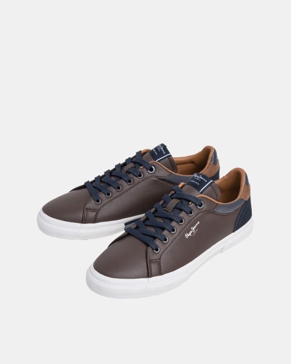 Zapatillas Bajas Hombre PEPE JEANS Marrón PMS30839 KENTON COURT M