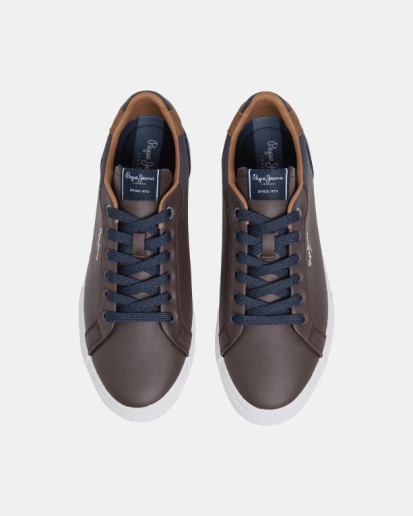 Zapatillas Bajas Hombre PEPE JEANS Marrón PMS30839 KENTON COURT M