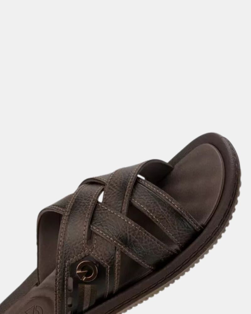 Sandalias Chancletas Hombre Cartago Marrón 12423 CARTAGO DAKAR III SLIDE AD