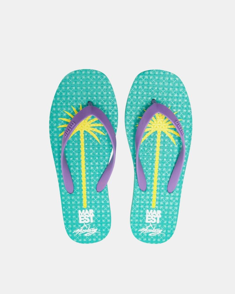 Sandalias De dedo Chancletas Mujer MUSTANG Azul 60202