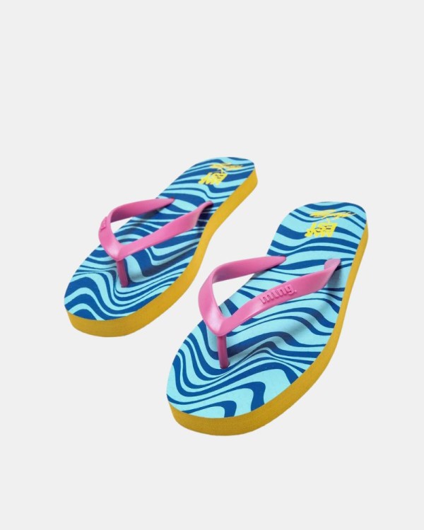 Sandalias De dedo Chancletas Mujer MUSTANG Azul 60202