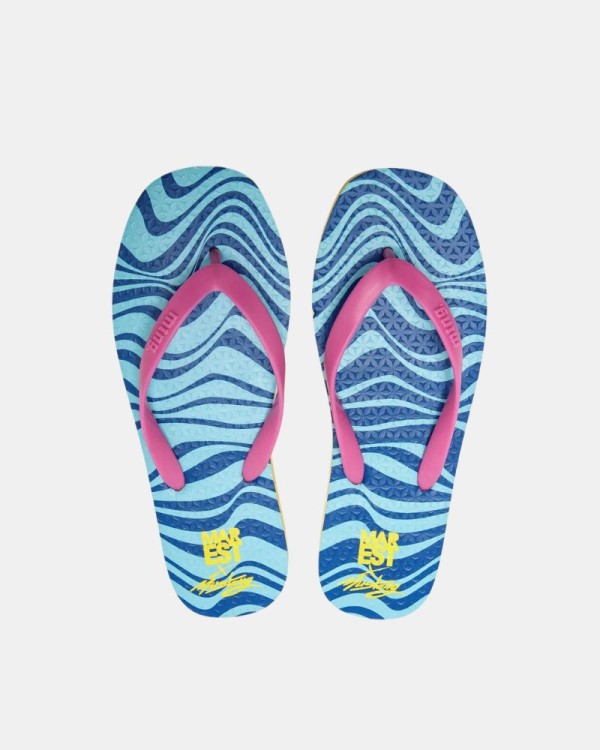 Sandalias De dedo Chancletas Mujer MUSTANG Azul 60202