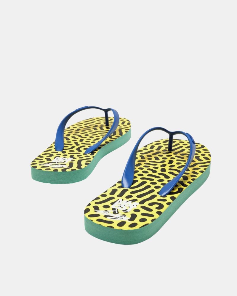 Sandalias De dedo Chancletas Mujer MUSTANG Amarrillo 60202