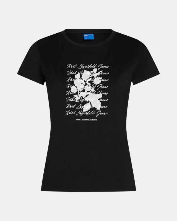 Camisetas Manga corta Mujer Karl Lagerfeld Negro B3W17021