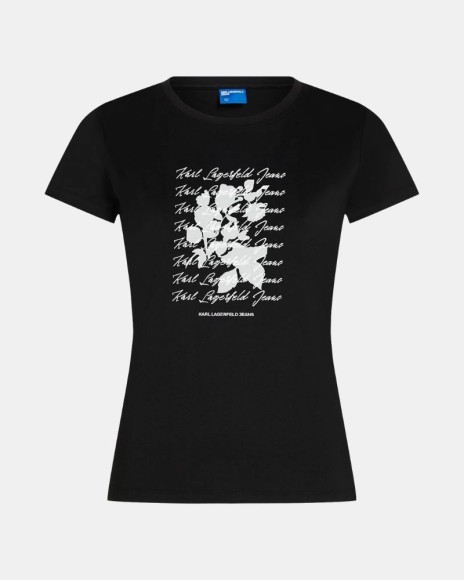 Camisetas Manga corta Mujer Karl Lagerfeld Negro B3W17021
