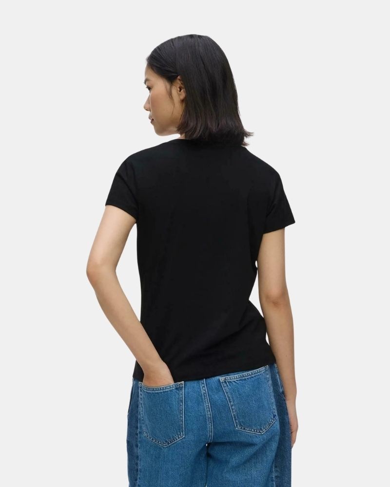 Camisetas Manga corta Mujer Karl Lagerfeld Negro B3W17021