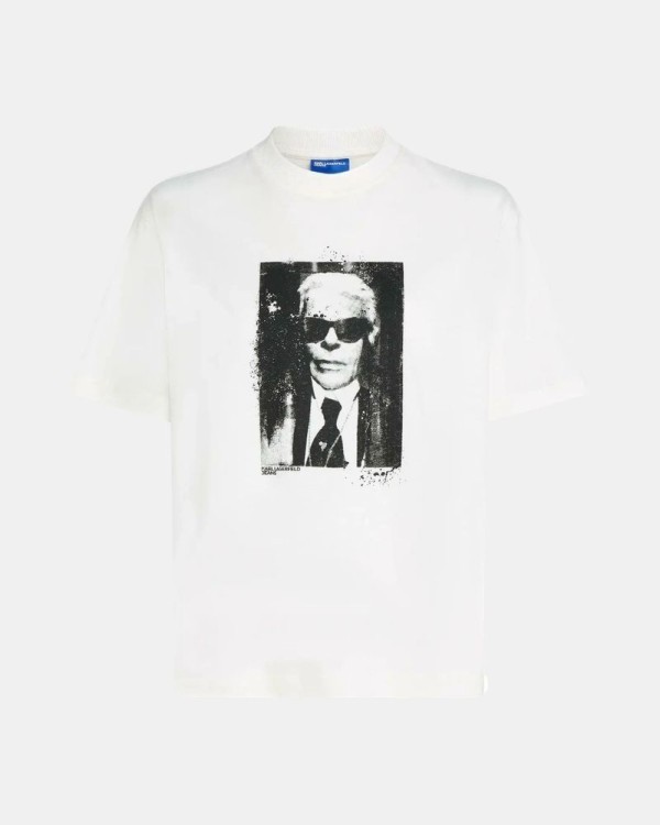Camisetas Manga corta Mujer Karl Lagerfeld Blanco B3W17046