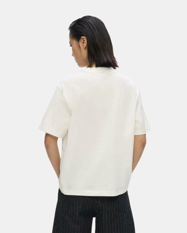 Camisetas Manga corta Mujer Karl Lagerfeld Blanco B3W17046