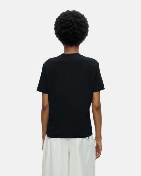 Camisetas Manga corta Mujer Karl Lagerfeld Negro B3W17019