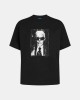 Camisetas Manga corta Mujer Karl Lagerfeld Negro B3W17046