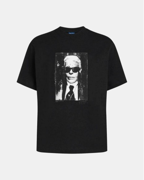 Camisetas Manga corta Mujer Karl Lagerfeld Negro B3W17046