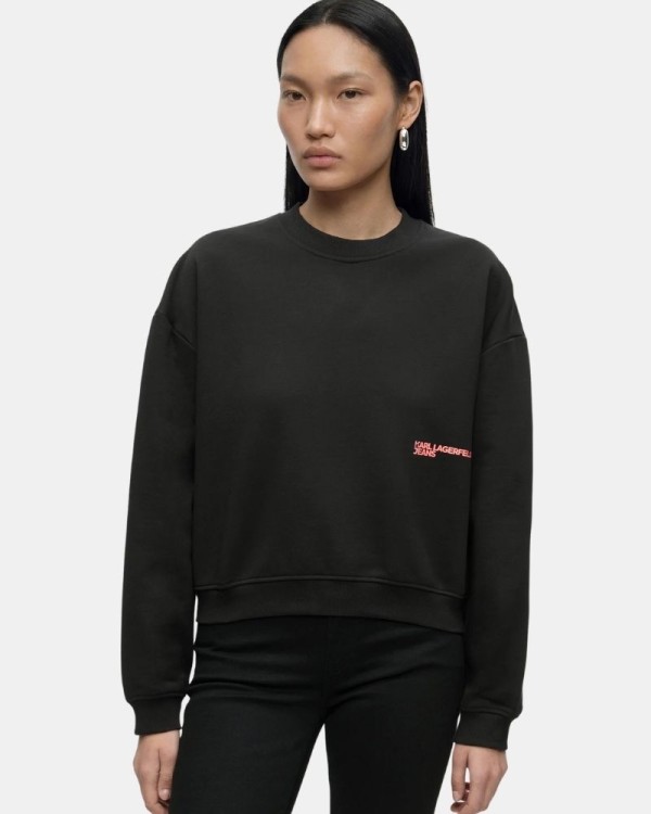 Sudaderas Sin capucha Mujer Karl Lagerfeld Negro B3W20012