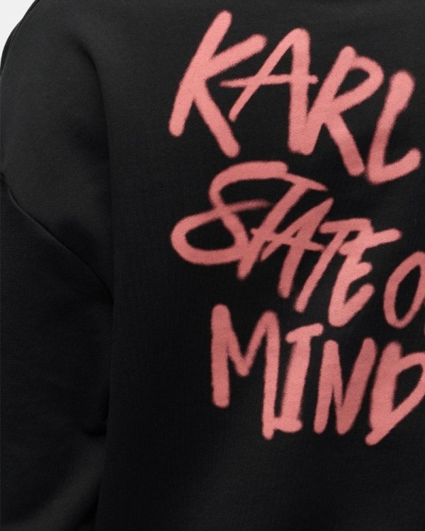 Sudaderas Sin capucha Mujer Karl Lagerfeld Negro B3W20012