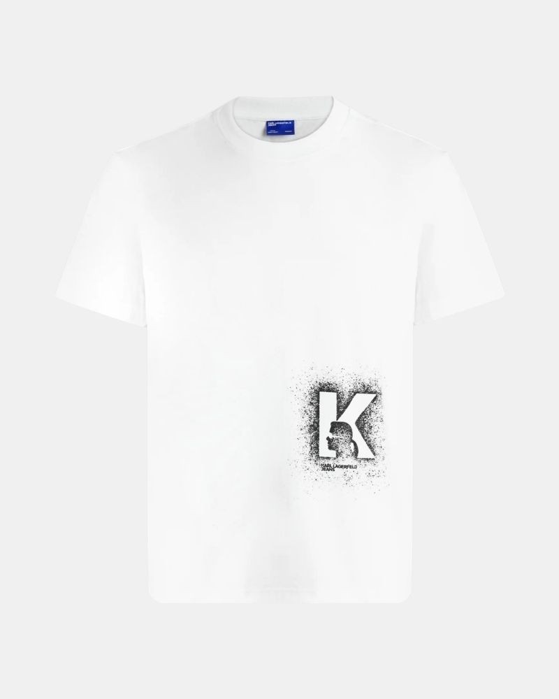 Camisetas Manga corta Hombre Karl Lagerfeld Blanco B3M17029