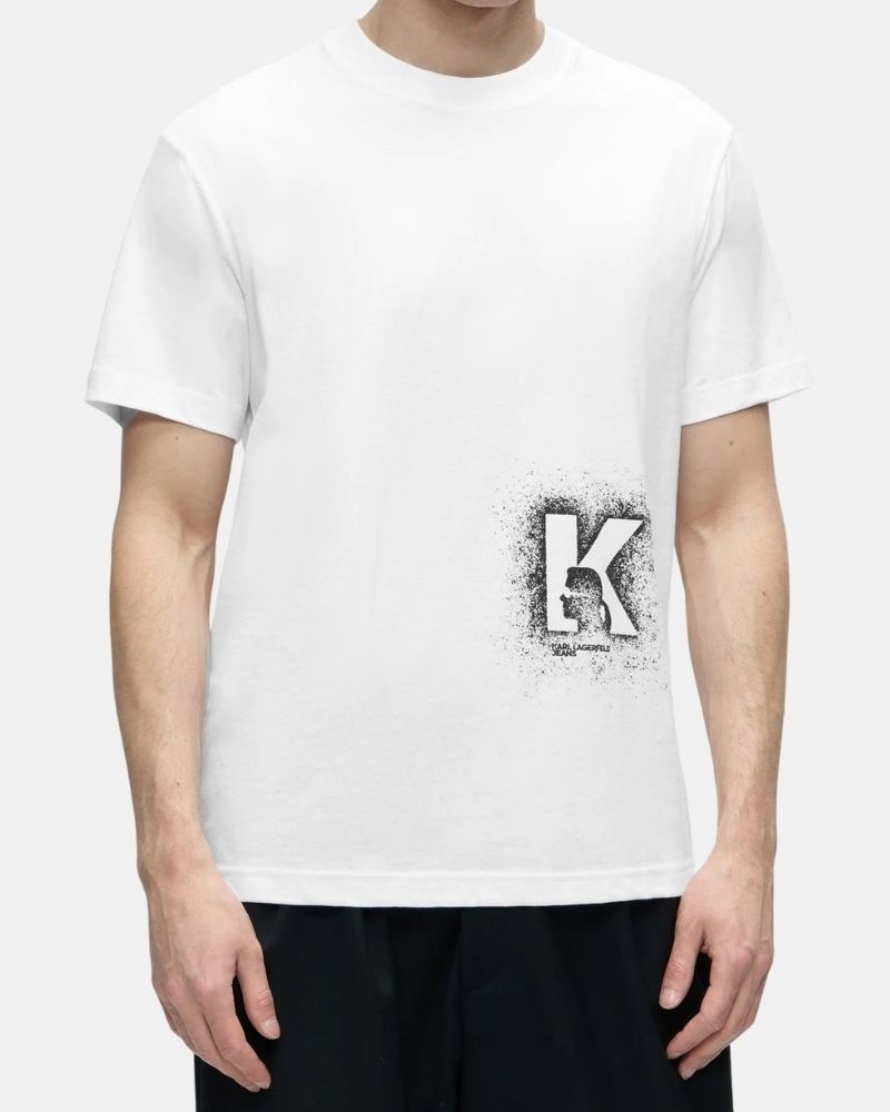 Camisetas Manga corta Hombre Karl Lagerfeld Blanco B3M17029