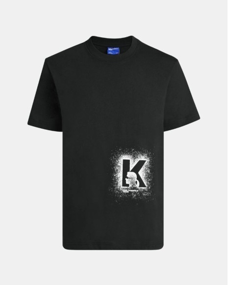 Camisetas Manga corta Hombre Karl Lagerfeld Negro B3M17029