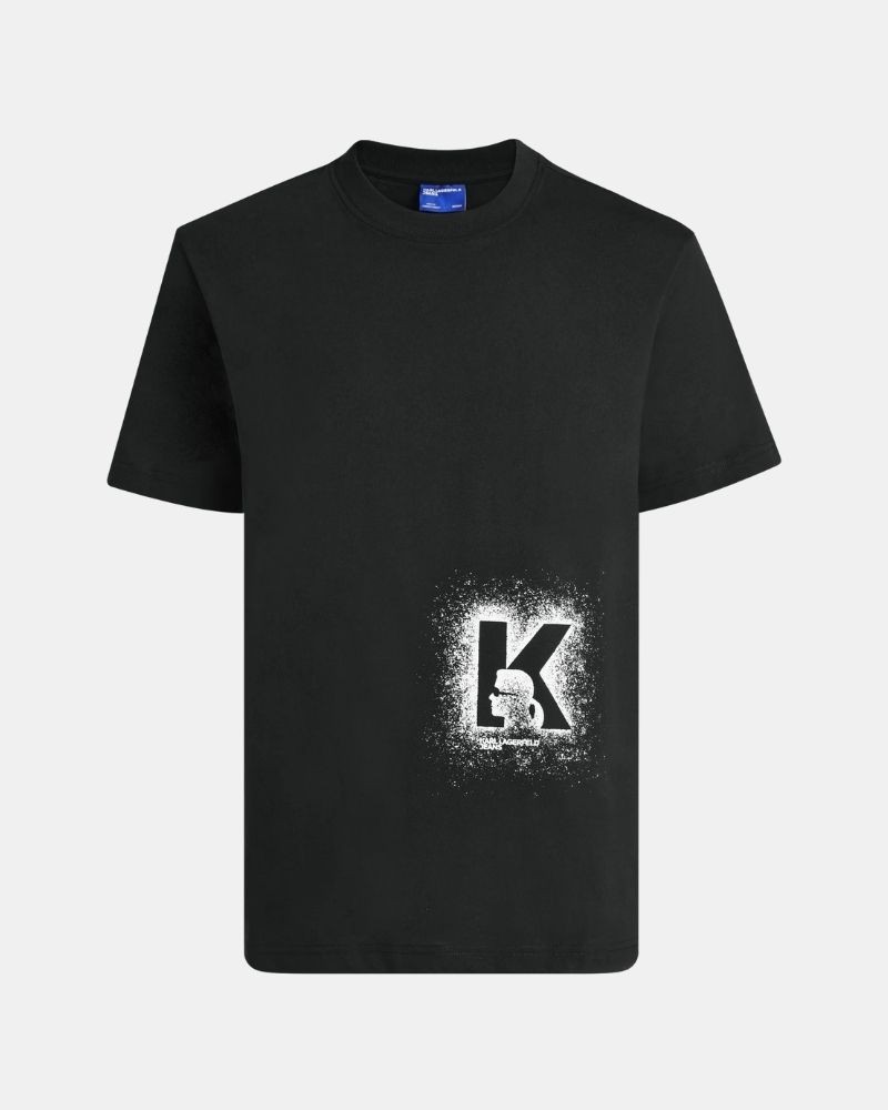 Camisetas Manga corta Hombre Karl Lagerfeld Negro B3M17029