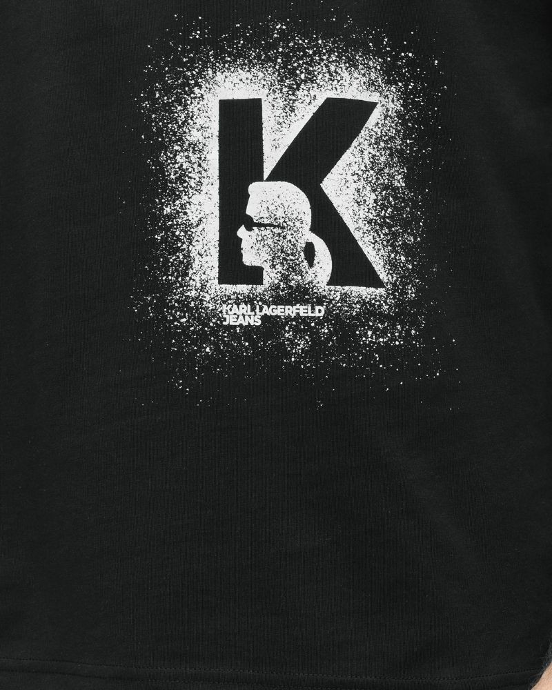 Camisetas Manga corta Hombre Karl Lagerfeld Negro B3M17029