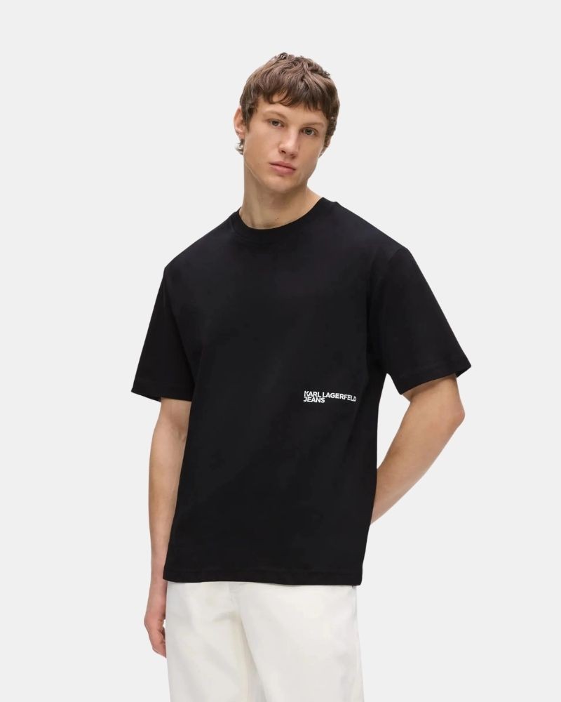 Camisetas Manga corta Hombre Karl Lagerfeld Negro B3M17009