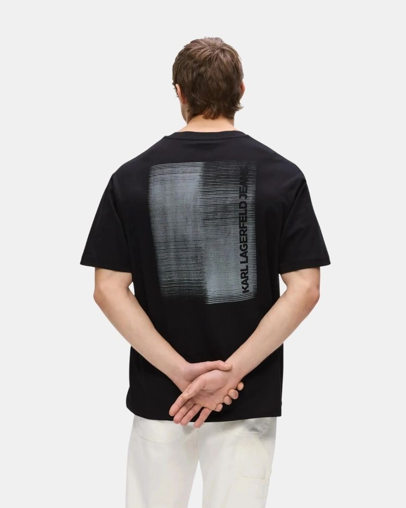 Camisetas Manga corta Hombre Karl Lagerfeld Negro B3M17009
