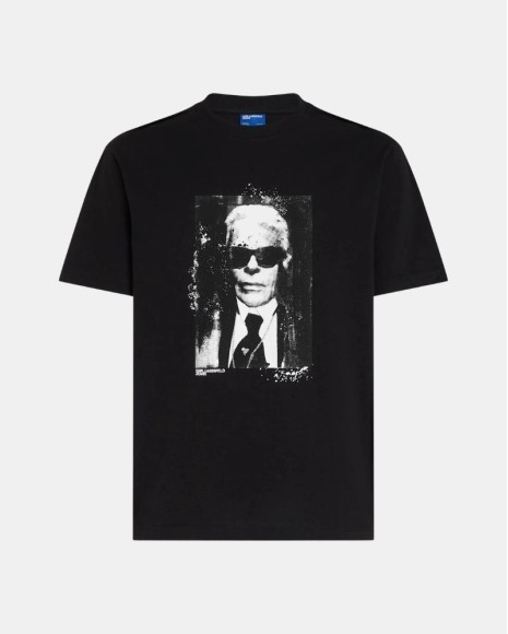 Camisetas Manga corta Hombre Karl Lagerfeld Negro B3M17006