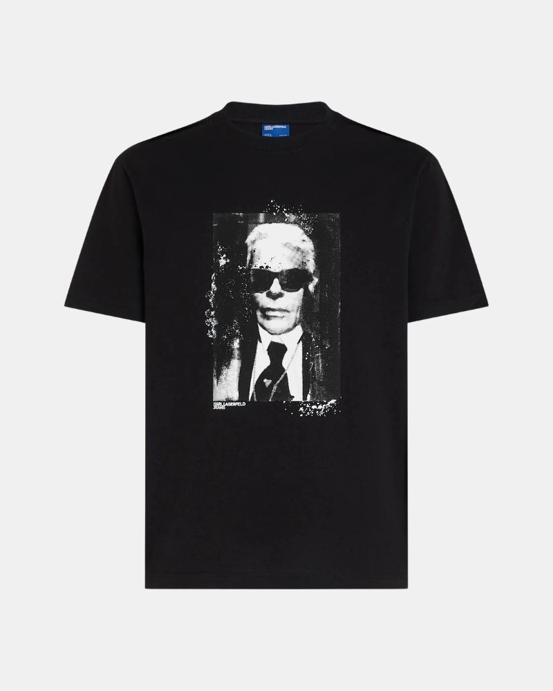 Camisetas Manga corta Hombre Karl Lagerfeld Negro B3M17006