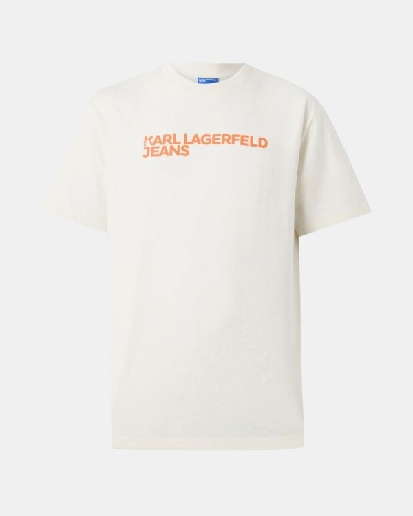 Camisetas Manga corta Hombre Karl Lagerfeld Naranja Beige A1M17002