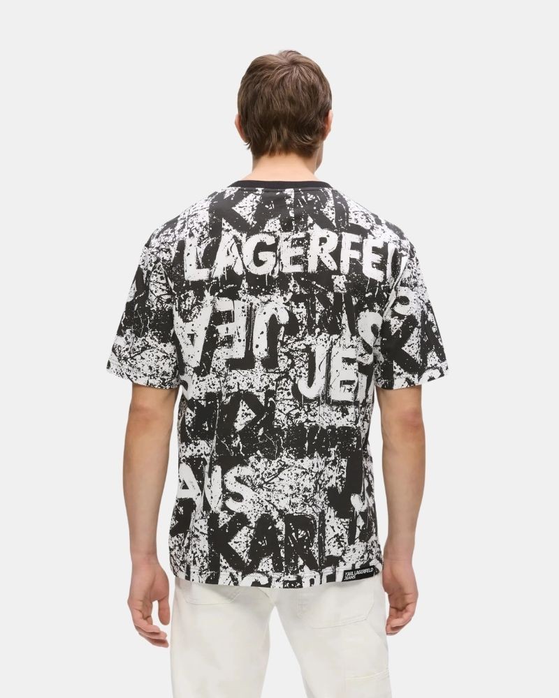 Camisetas Manga corta Hombre Karl Lagerfeld Negro B3M17033