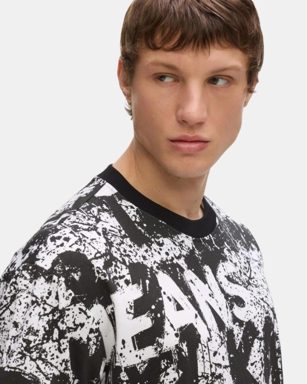 Camisetas Manga corta Hombre Karl Lagerfeld Negro B3M17033