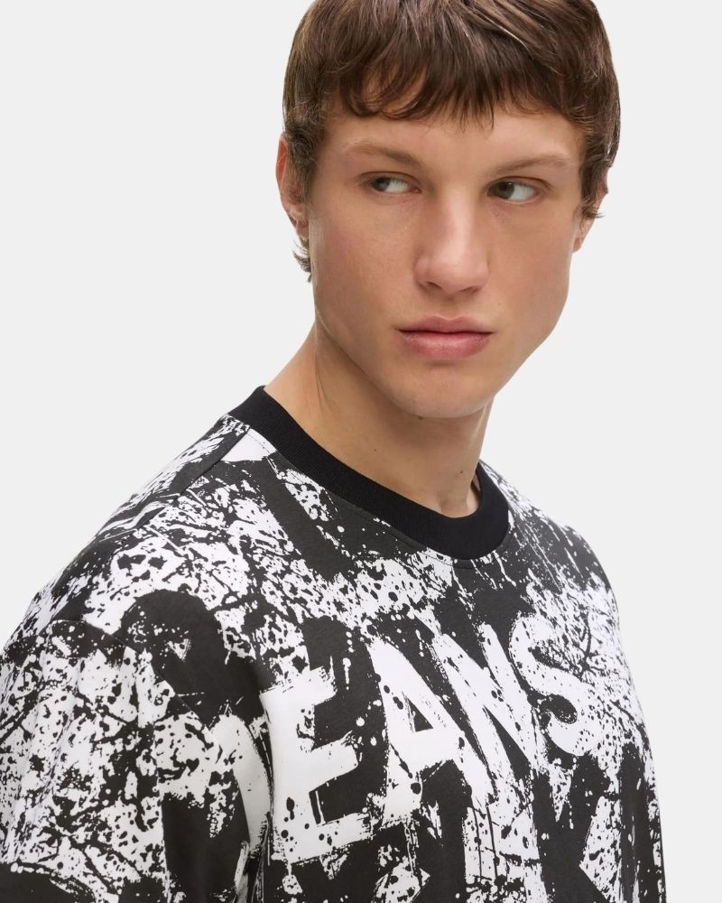 Camisetas Manga corta Hombre Karl Lagerfeld Negro B3M17033