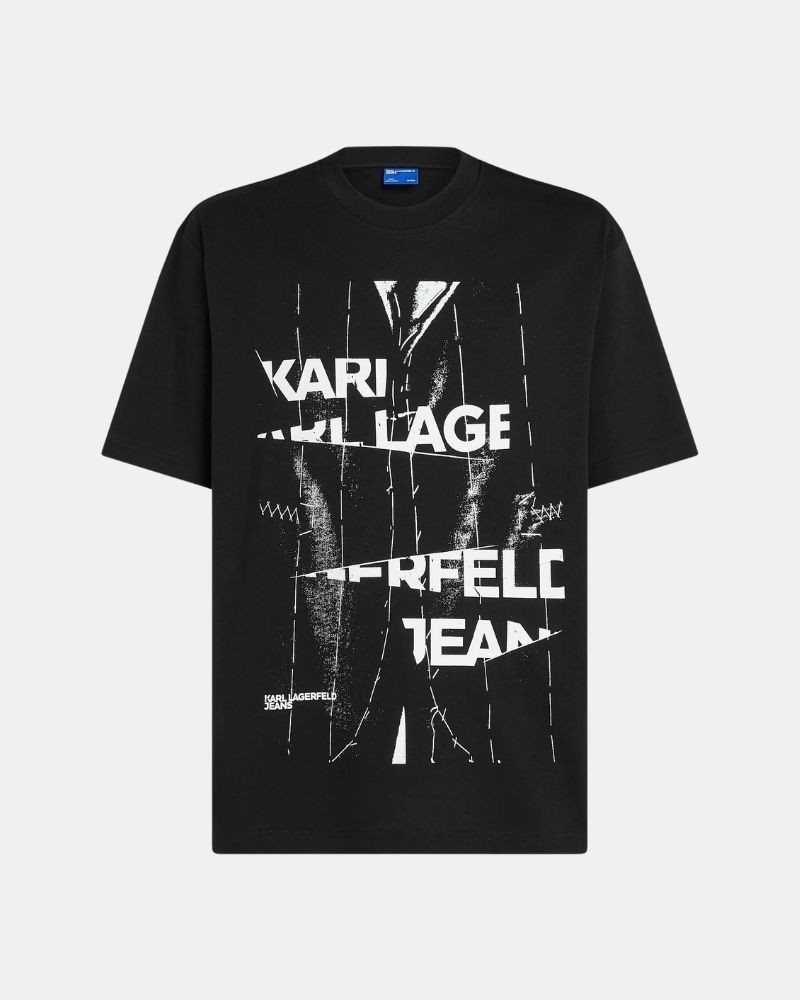 Camisetas Manga corta Hombre Karl Lagerfeld Negro B3M17034